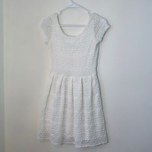 Eight sixty White Lace Scooped Back Dress - sz XS